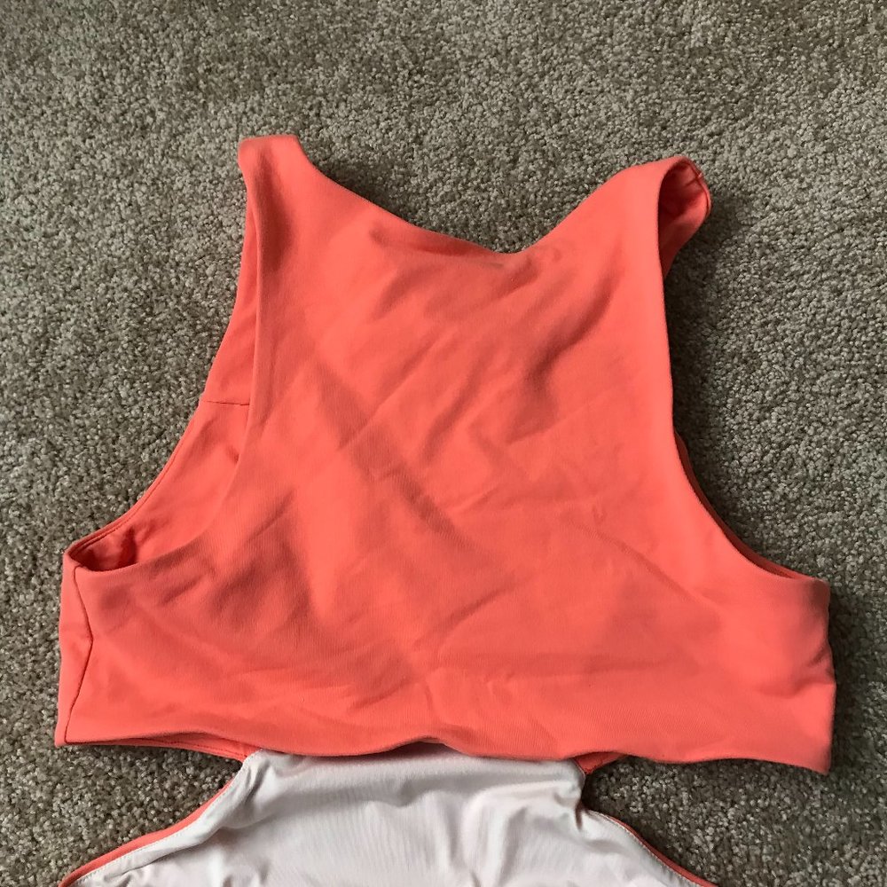 bebe Orange Sherbet Cut-Out Dress Small - Picture 8 of 10